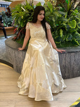 Off white n gold long gown