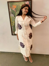 Linen white Bollywood inspired dress