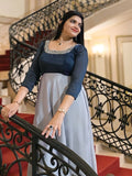 Black n grey Anarkali dress