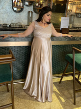 Champagne pink long gown