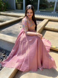 Powder pink gown