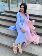 Salwar suit in powder blue