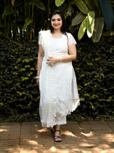 Pure white Pakistani suit combo