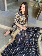 Nita Ambani saree inspired black suit combo