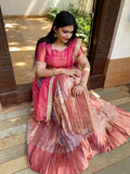 Jyothika saree inspired Banarasi Saree gown
