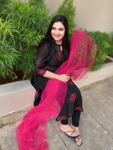 Floral Elegance Organza Embroidered Suit Set