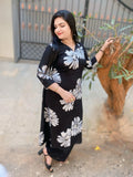 Soft Cotton Digital Floral Print A-Line Kurthi