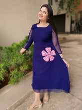 Blue Orchid Georgette Dress