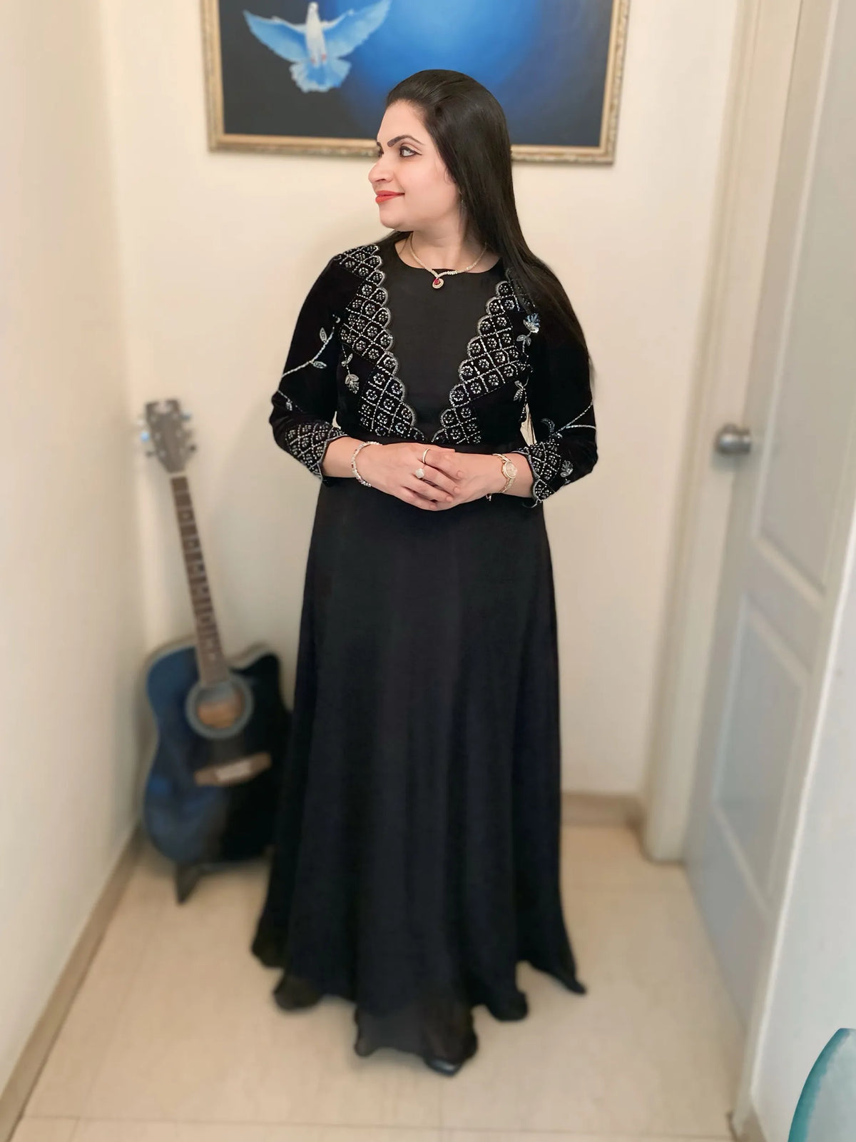 Velora Black Gown