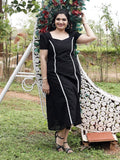 Black hakoba frock