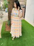 Yellow Daisy Georgette Dress