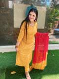 Haldi Glow Chinon Suit Combo